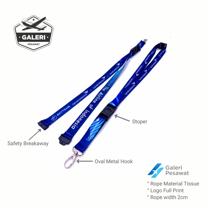 

STOK TERBATAS Lanyard / Gantungan Tali Id card Garuda Indonesia Code 4417