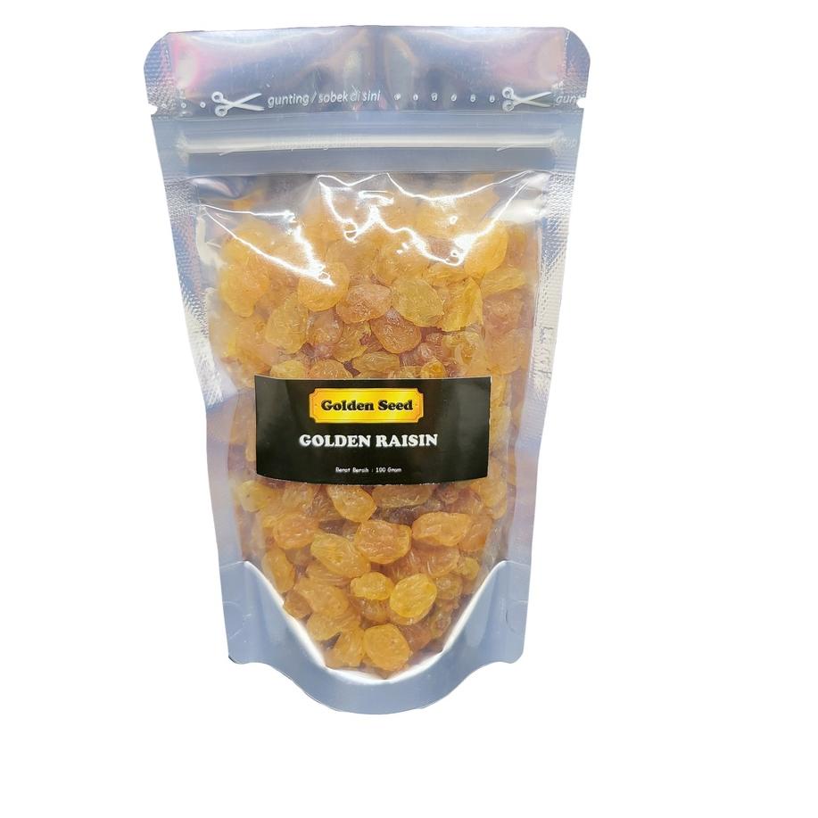 

ㅆ GOLDEN RAISIN 100 GRAM UNSWEETENED PREMIUM - KISMIS KUNING 100 GR ㄸ
