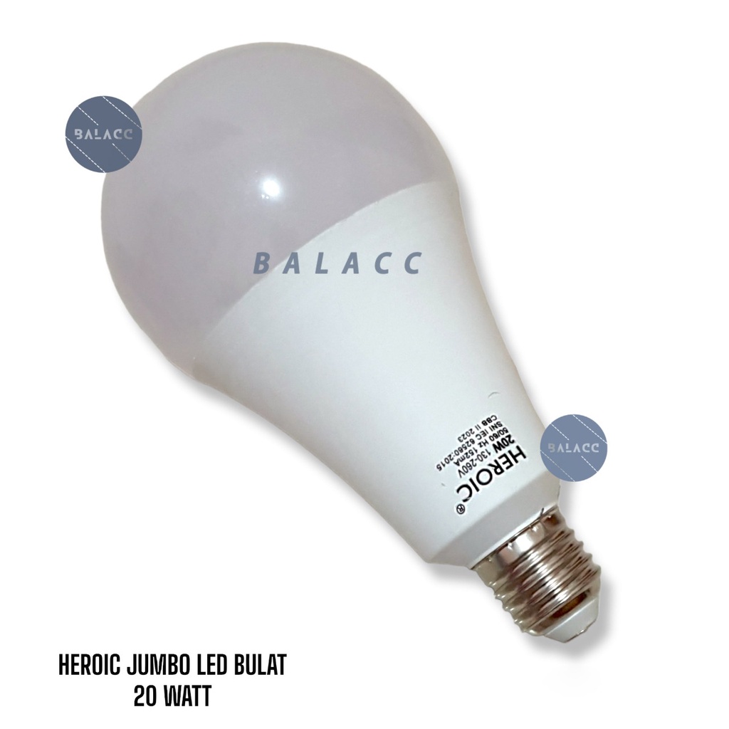 Lampu Led 20 Watt Heroic Bohlam Bergaransi