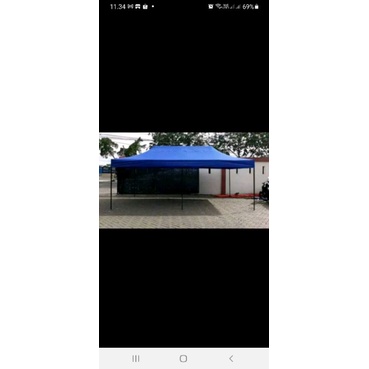 Atap tenda cafe atau tenda lipat 3x6 bahan terpaulin