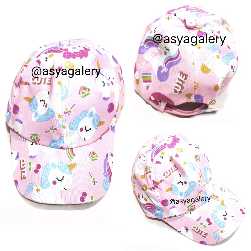 Topi Anak Karakter Little Pony Kuda Poni/ Topi Little Pony /Topi Kuda Poni Usia 2 - 6 Tahun