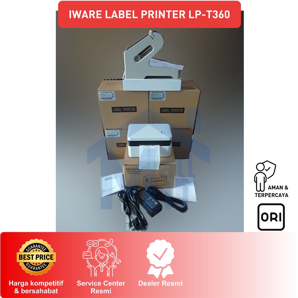 (Bisa Cod) Printer Label IWARE Thermal Barcode LP-T360 LPT360 LP T360 80mm USB