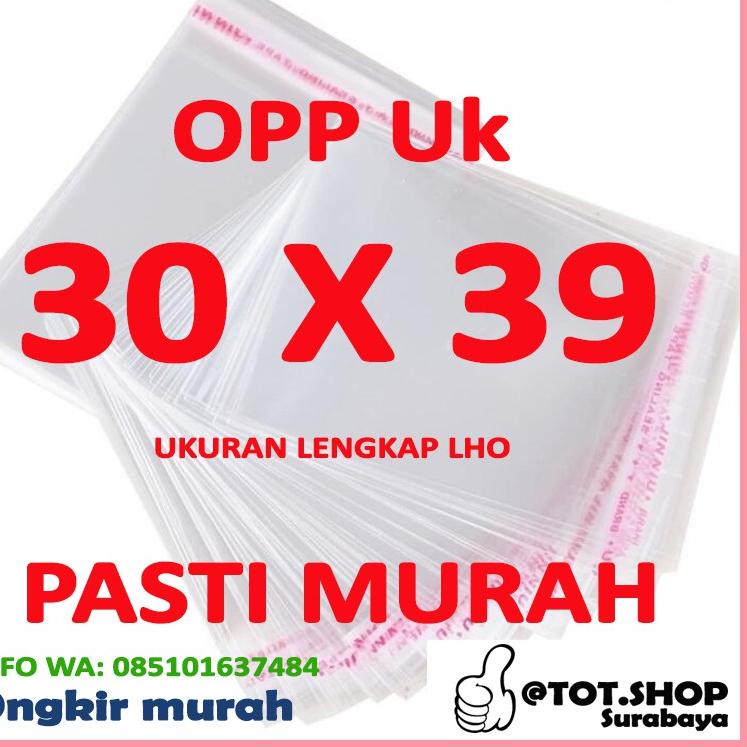 

㊞ OPP LEM PLASTIK KACA 30 X 39 DVD,Bakery,Undangan,Roti,Amplop,Angpao (Isi 100 Lembar) ㅸ