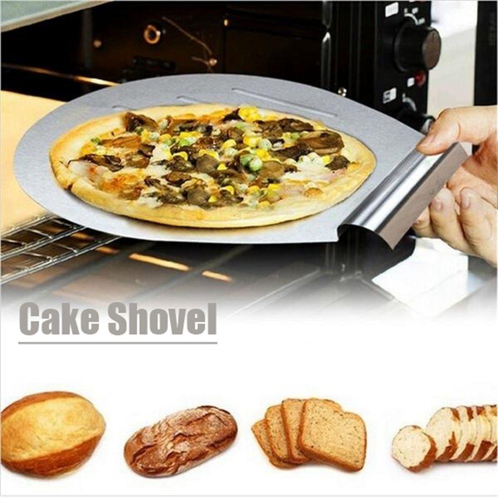 [Elegan] Alat Transfer Kue Bentuk Kerang Alat Transfer Pizza Moving Baking Tray