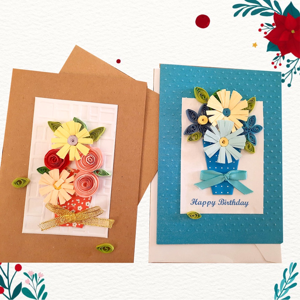 Kartu Kreasi Quilling Kolaborasi KeziaArt