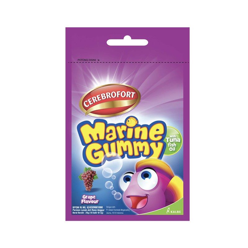 Cerebrofort Marine Gummy Rasa Anggur 20 gram