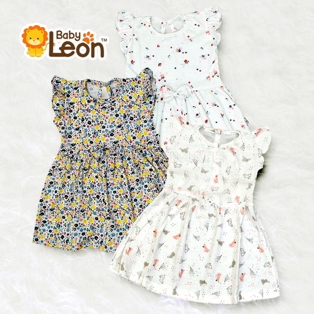 Dress Bayi Perempuan BABY LEON TRS-8807 Dress Rok Bayi Baju Rok Terusan Bayi Pakaian Bayi Perempuan Dress Bayi Pesta Motif Lucu Baju Bayi Perempuan