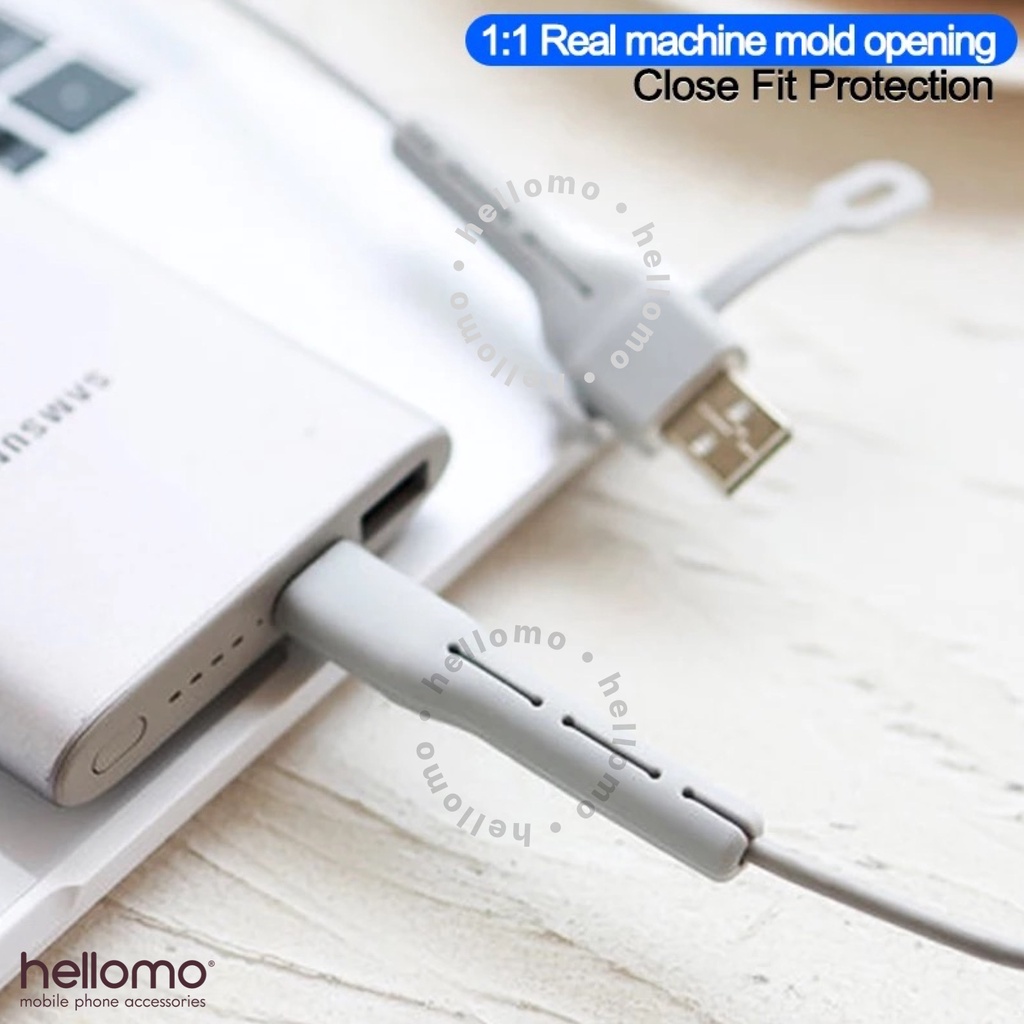 Pelindung Kabel 2in1 Cable Protector Type C Lightning iPhone Cable Winder Pengikat Penggulung Kabel