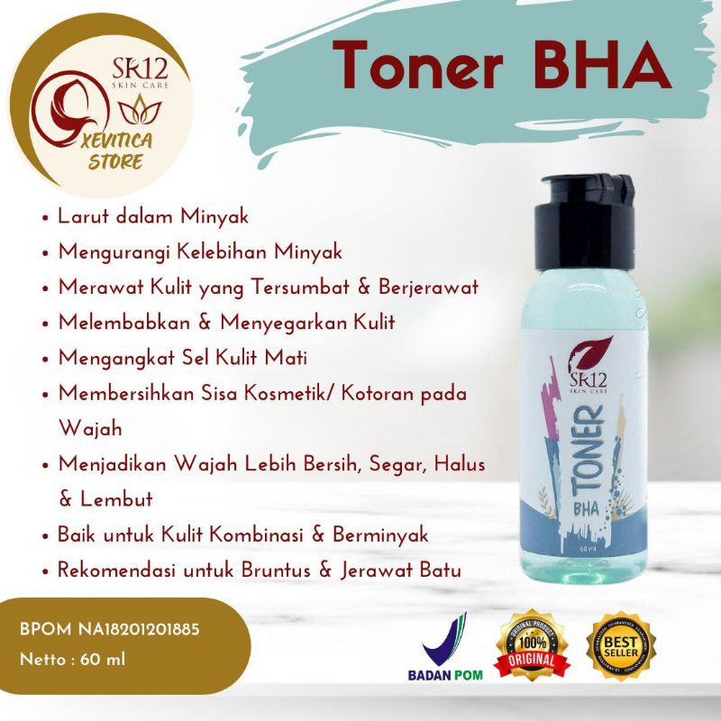 Toner BHA SR12 Perawatan Wajah Jerawat Toner Acne Toner Jerawat Eksfoliasi Rdl Toner Original Toner 