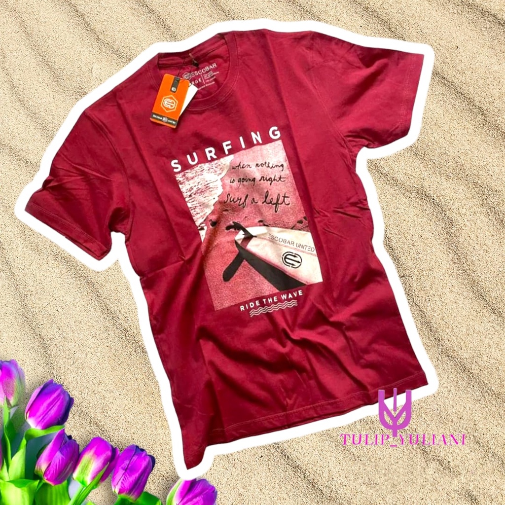 ESCOBAR UNITED PAKET 3PCS 100RIBU KAOS DEWASA MOTIF SURFING Kaos Surfing Original 3pcs 100 / Kaos Ob