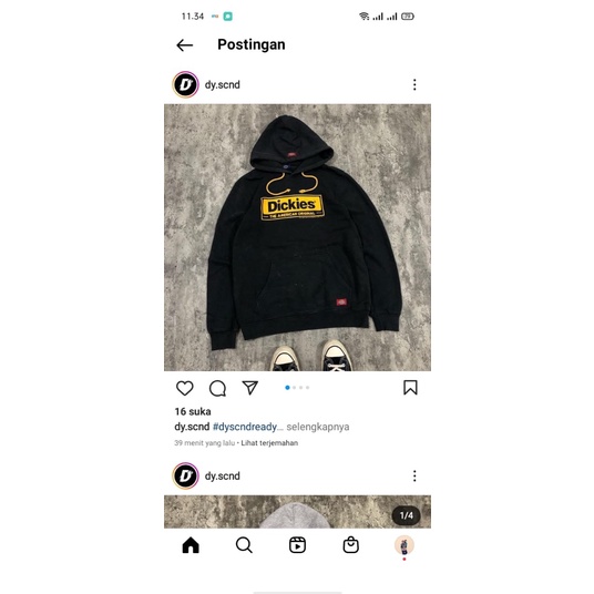 HOODIE DICKIES BOX LOGO DY