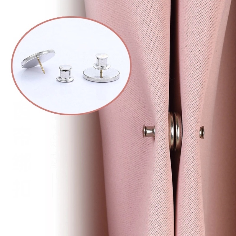 [Harga Grosir] 1pasang Halus Glossy Gesper Pakaian Keluarga Kerajinan DIY Aksesoris Dompet Handbag Pengikat Logam Dilepas Gesper Jeans Tirai Memperbaiki Kancing