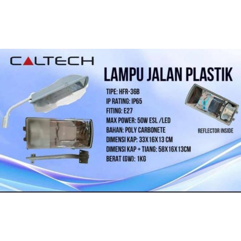 Kap Lampu Jalan HFR-36B E27 Caltech - Kap PJU (Penerangan Jalan Umum)