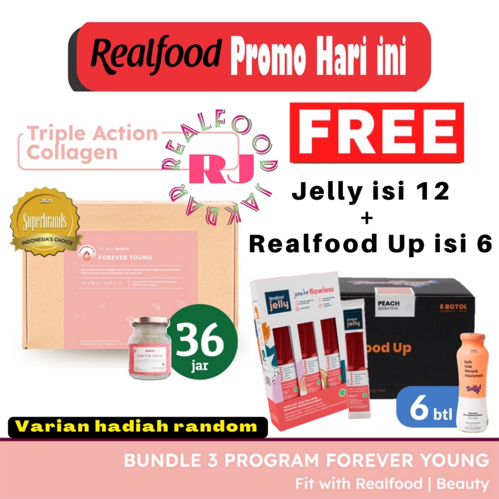 

Realfood Triple Bundle Forever Young Free Realfood Up