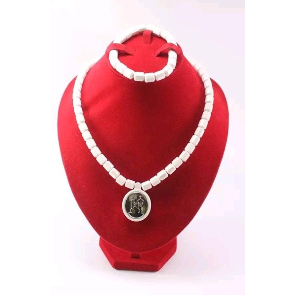 Ginsamyong Titanium Putih Masjid Nabawi | Kalung & Gelang Kesehatan