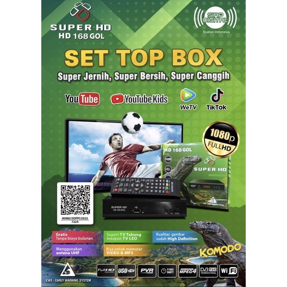 Set Top Box STB TV Digital DVB T2 Gardiner Optus LGSAT 168 SUPERHD