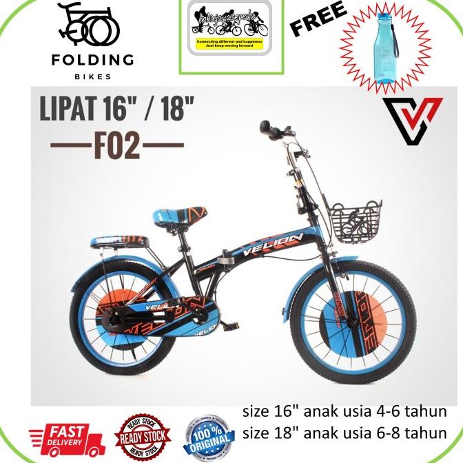 Sepeda Lipat Anak 16" - 18" Interbike 584 Model Terbaru #Original