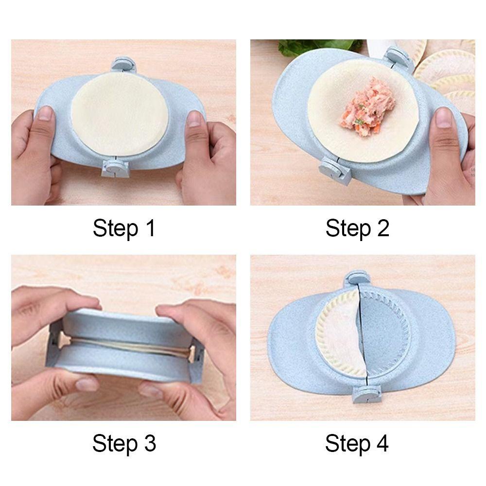 Preva Dumplings Maker Alat Model Jiaozi Aksesoris Dapur Cetakan Tempel Dumpling Mold