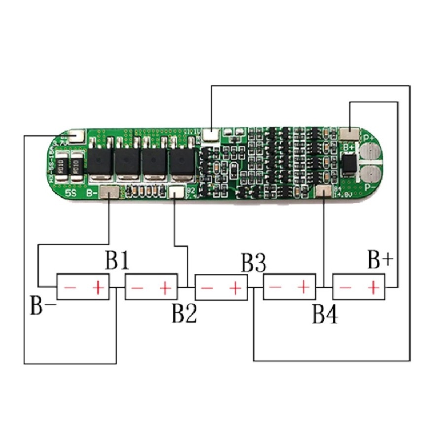 BMS 5S 18.5V 15A Charger Li-ion Lithium Battery Protection Board
