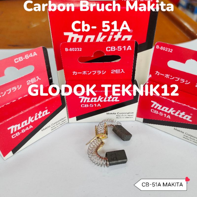 CARBON BRUCH MAKITA CB 51A / SEPUL SPUL BOSTEL ARANG MAKITA CB 51 / MAKITA CB51A
