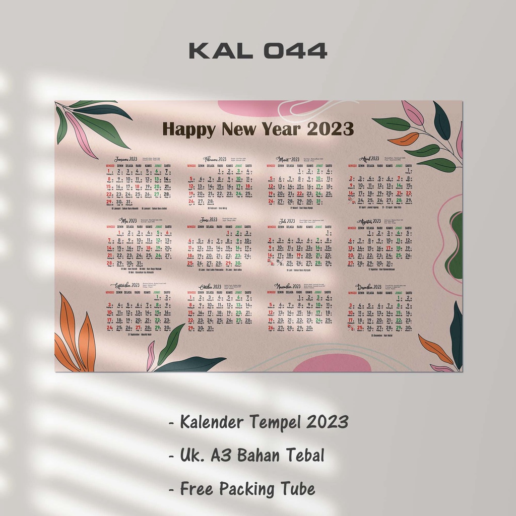 

Artomaringi Kalender Dinding 2024 / Kalender Tempel Custom KAL44