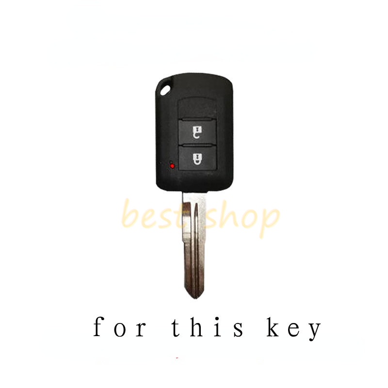 Mitsubishi Triton ASX Lancer Attrage Outlander Key Start Remote Kunci Mobil Leather Cover Casing