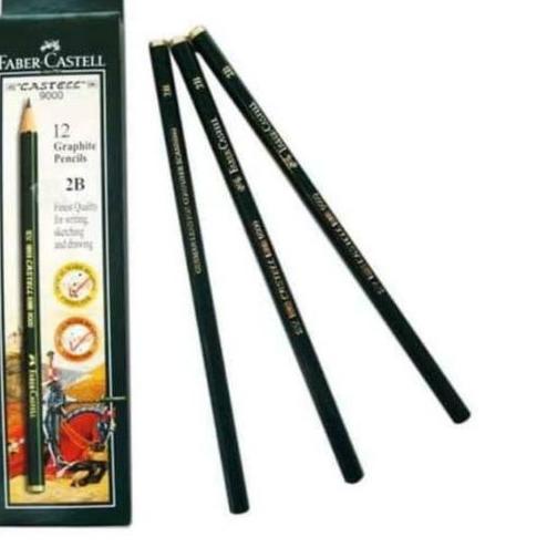 

✓ PENSIL FABER CASTELL 9000- 2B 12 PCS Hot