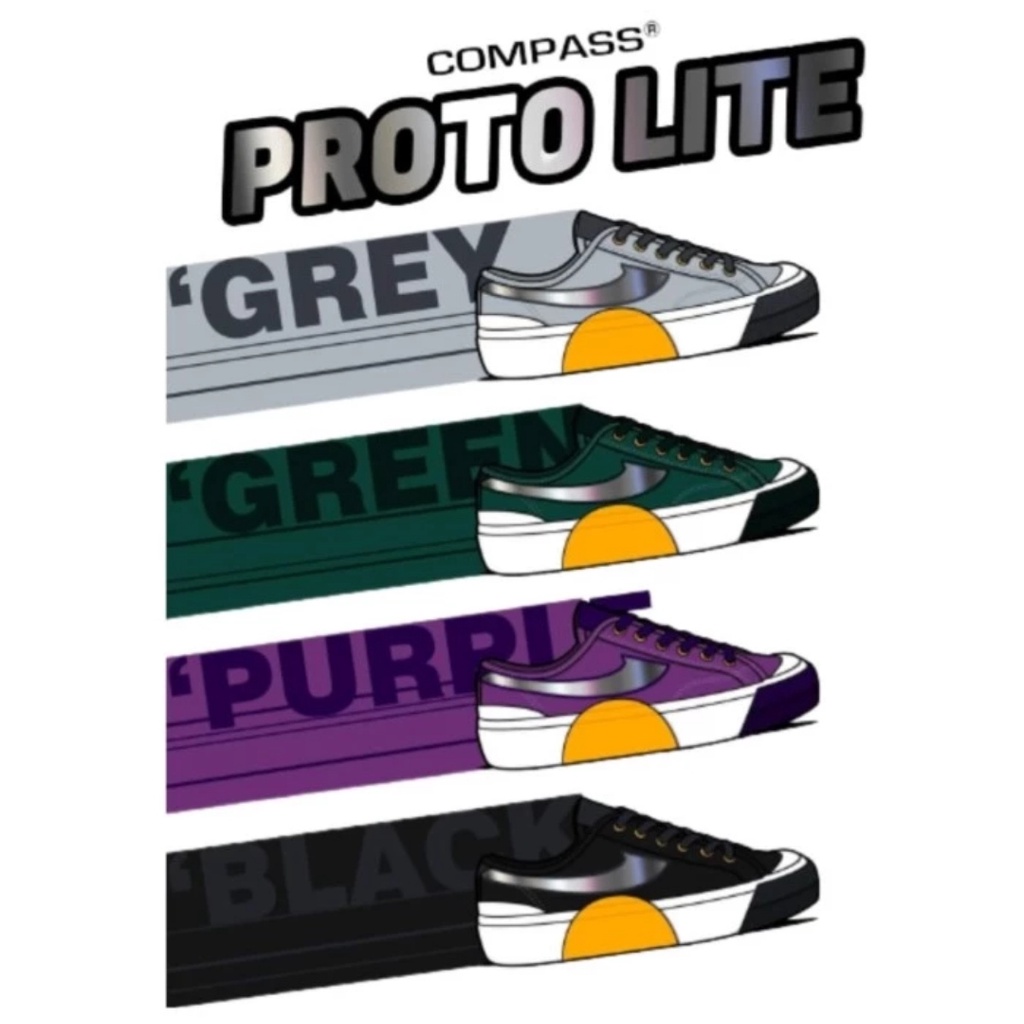 [ORIGINAL] Compass Proto Lite Black / Grey / Purple / Green BNIB BRAND NEW IN BOX