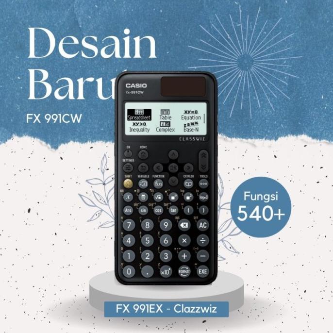 

Casio ClassWiz Model Scientific Calculator FX-991CW - Hitam