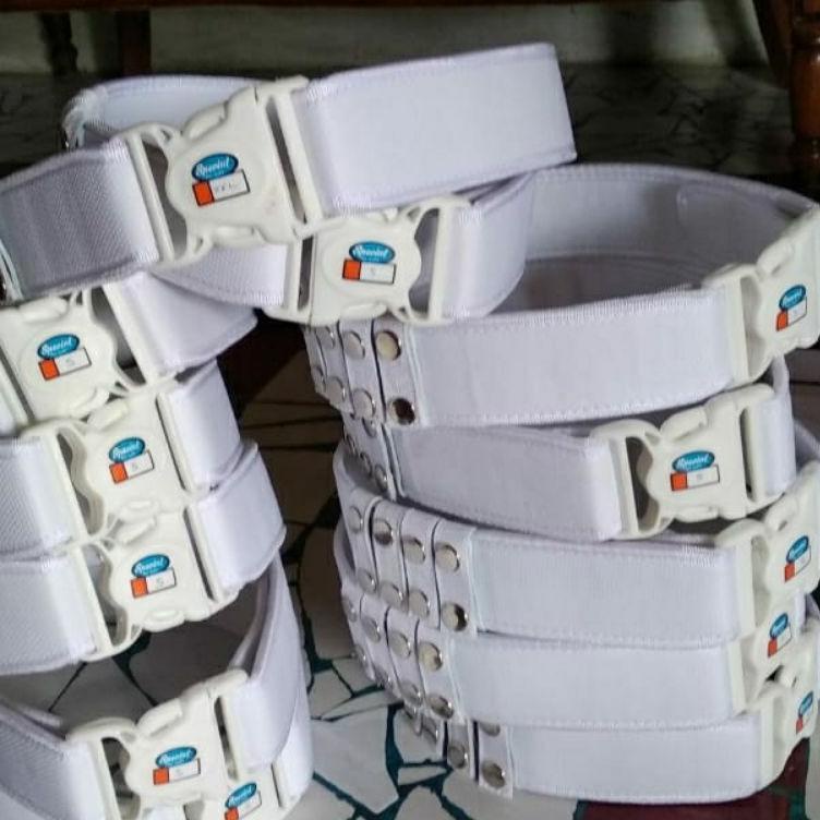 PROMO MURAH Sabuk/kopel ikat pinggang PDL klik putih& hitam.securiy,satpam,pol PP,dishub,provos,damk