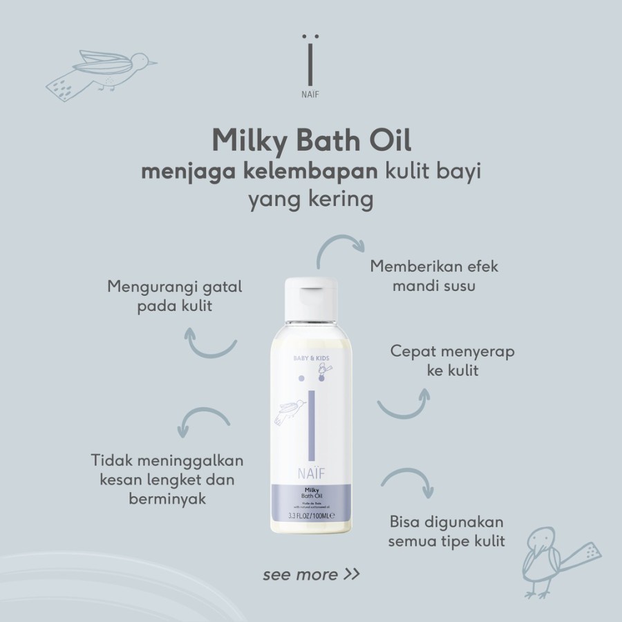 NAIF MILKY BATH OIL 100ML 100 ML