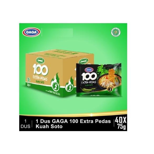 

Mie Kuah Extra Pedas Gaga 100 Extra Pedas Kuah Soto Dus