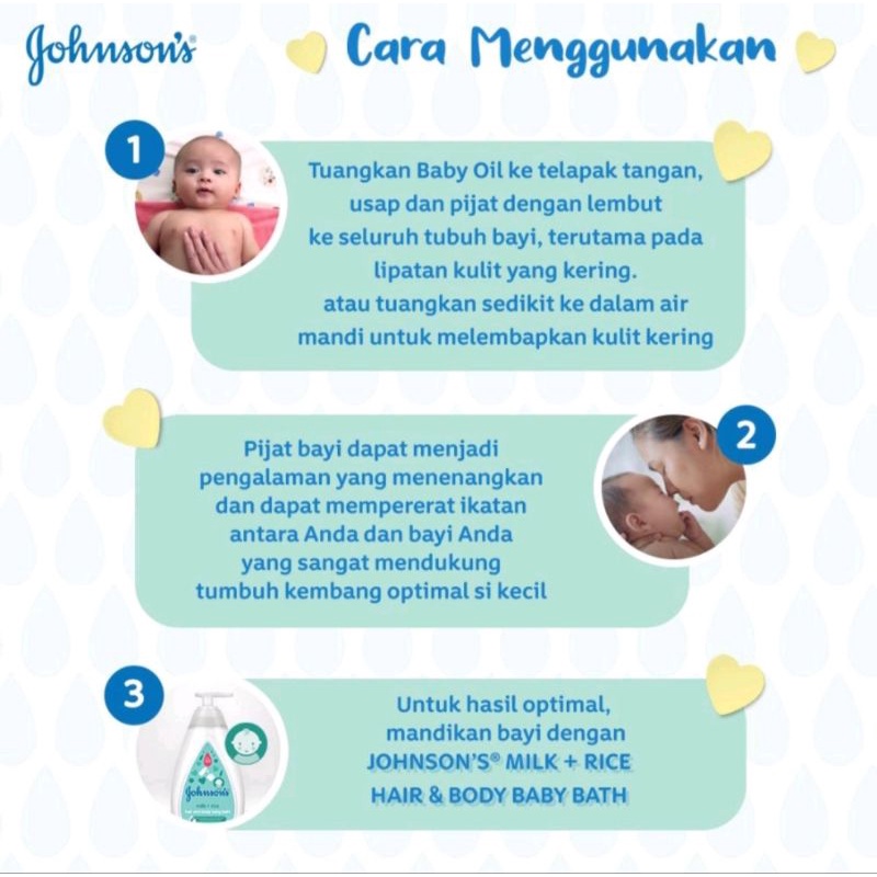 JOHNSON'S BABY OIL 50/100ML