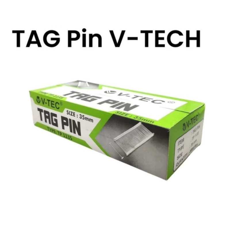 

[BOX 5000 BH] TAG PIN V-TECH 35MM TIPE 1135 / REFILL TAG GUN