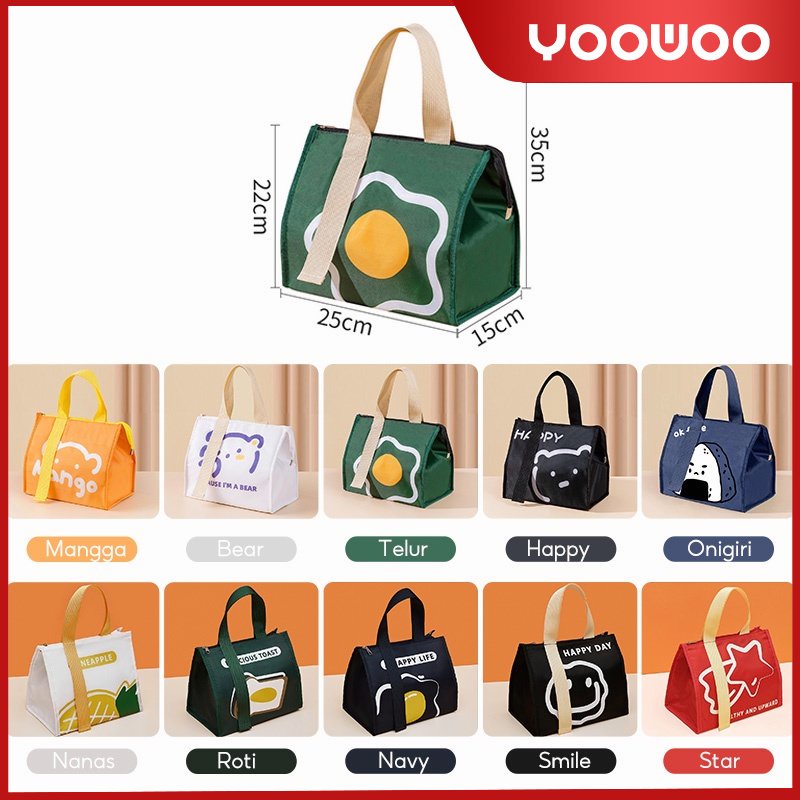 Lunch bag / tas bekal / coolerbag / Tas bekal jinjing / tas bekal portable