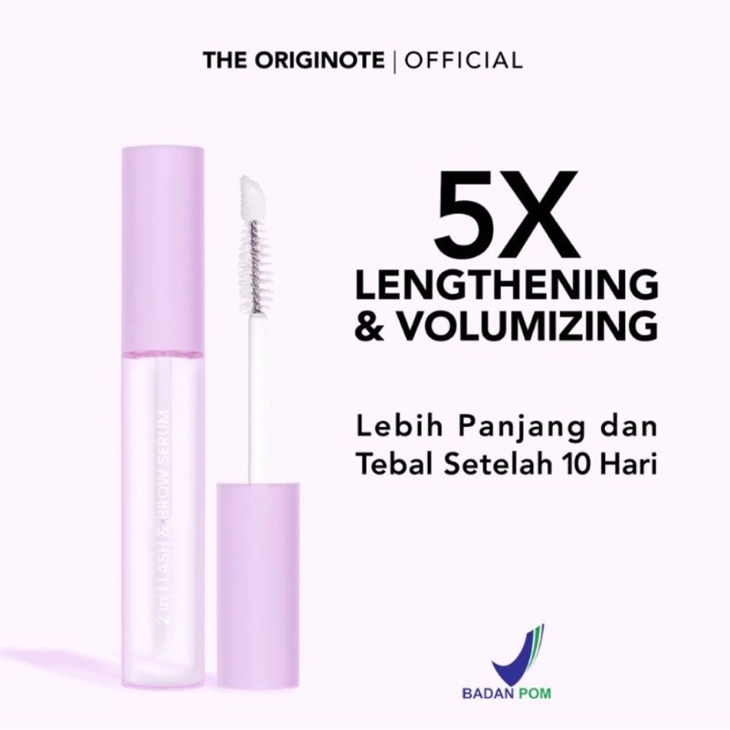 Bisa COD - The Originote 2in1 Lash &amp; Brow Serum - Serum Bulu Mata &amp; Alis