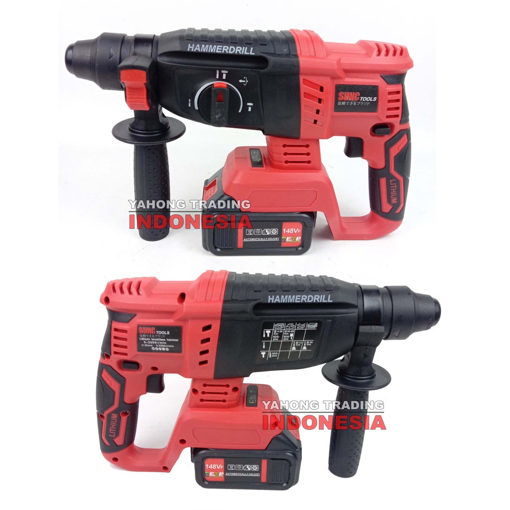 SUNC TOOLS Cordless Rotary Hammer Drill Brushless Bor Bobok Beton