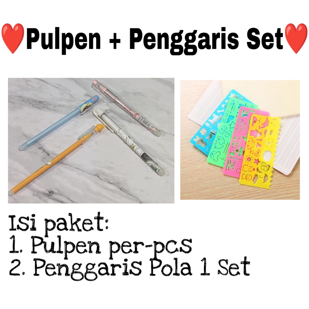 

Pulpen / Pena Bisa Di Hapus Motif Karakter Lucu Per Paket