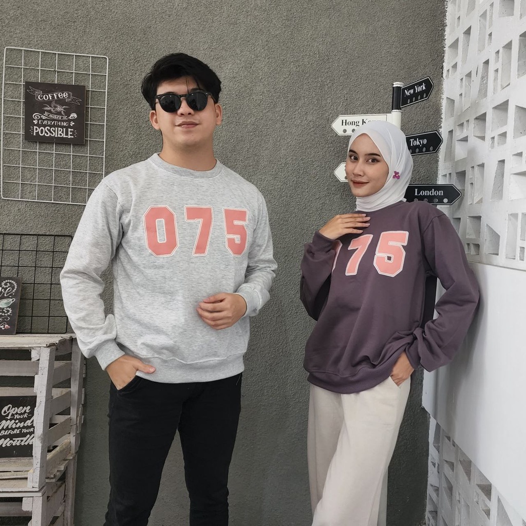 jaket sweater 075 pasangan couple 2 jaket / jaket couple pasangan terbaru / jaket oversize couple / 