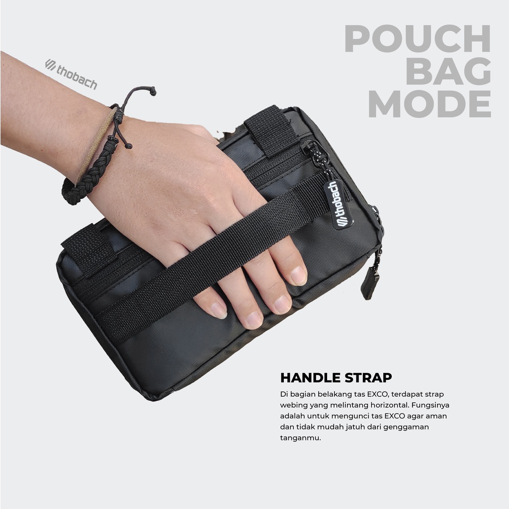 THOBACH - SLING POUCH SLING PHONE WATERPROOF EXCO TAS SELEMPAN DOMPET KARTU WALLET HAND BAG CLUTCH