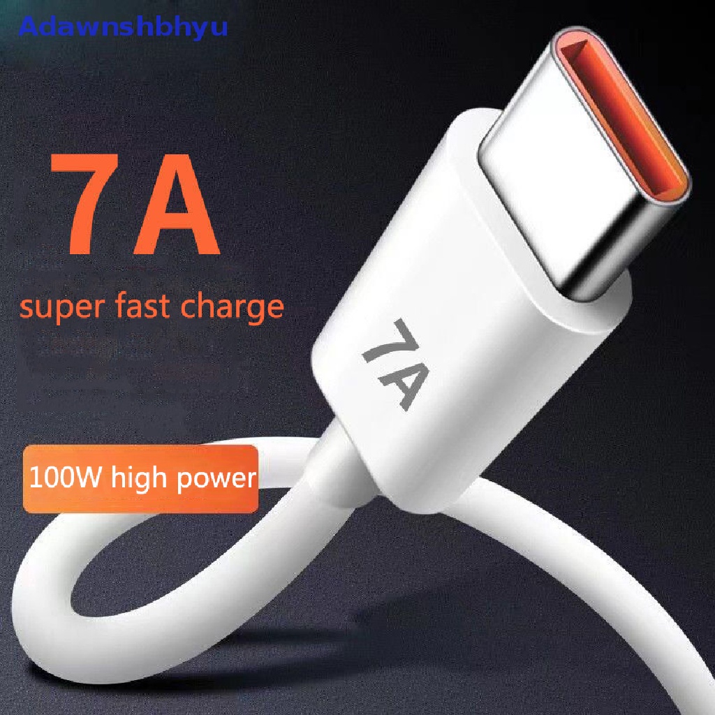 Adhyu Kabel USB 7A 100W Tipe C Kabel Charge Super-Cepat Untuk Huawei Xiaomi Samsung ID