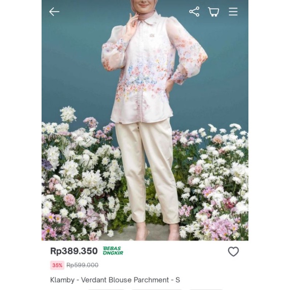 Verdant Blouse Parchment Klamby HARBOLNAS