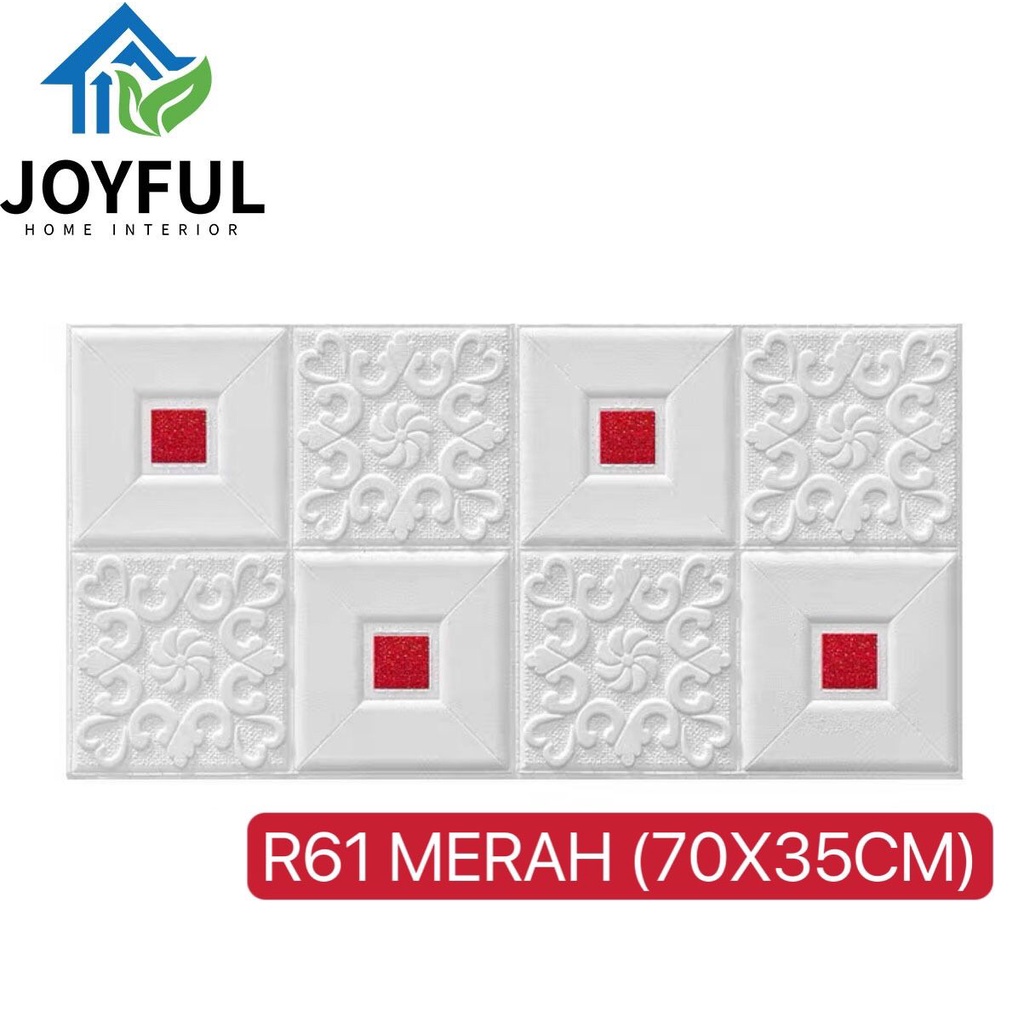 Wallpaper 3D FOAM Wallfoam 70X35CM • 16 LEMBAR • High Quality