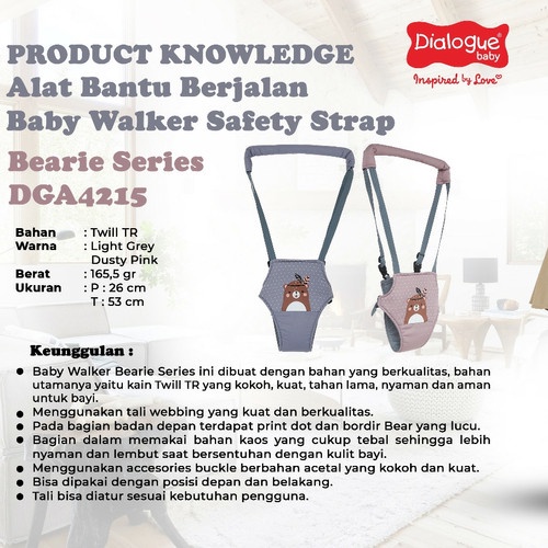 Dialogue Baby Walker Safety Strap Bearie Series - DGA4215