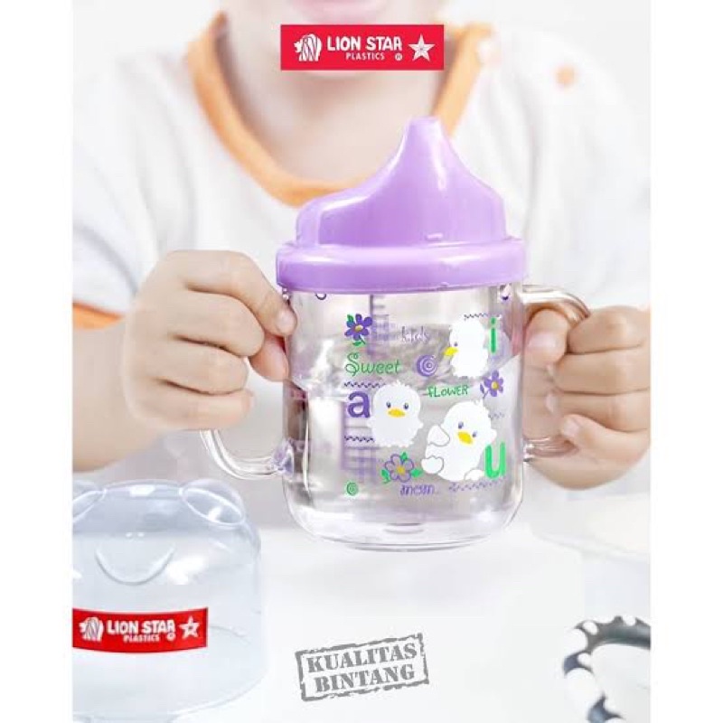 Lion Star Junior Mug 240ml Cangkir Minum Anak bertutup