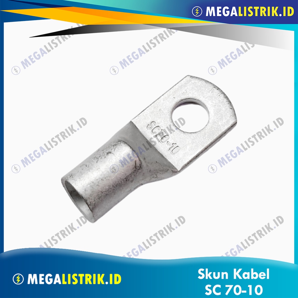 SKUN KABEL SC-70-10 / SCUN SEPATU 70MM / CABLE LUG 70 MM / SC70 TEMBAGA SC-70-10