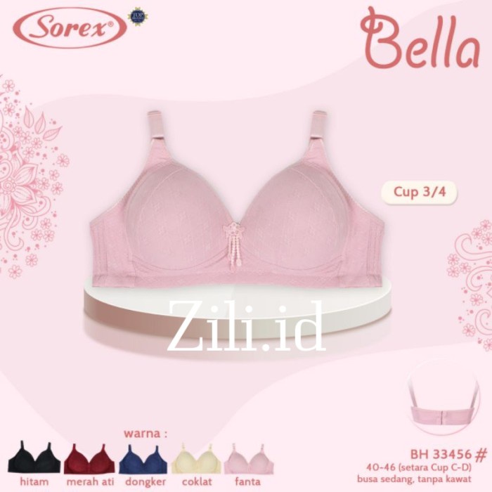 Mamia & Sofra IN-BR4311PLD-36D D Cup Full Coverage Bra - Size 36 - Pack of 6