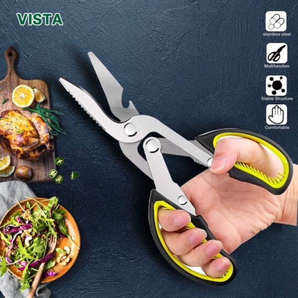 

Jual Gunting Daging Dapur Multifungsi Kitchen Meat Scissors MY001 - Silver Limited