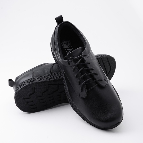 REUS BLACK - Sepatu Formal Pria Kulit Pantofel Hitam Oxford Kerja Kantor Pentopel Pantopel Fantofel Casual Original Kasual