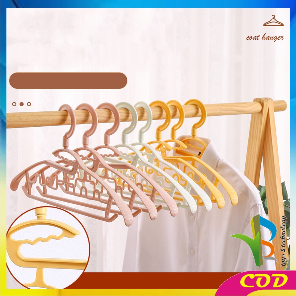 RB-C755 Hanger Gantungan Baju Jemuran Pakaian Putar 360 Derajat Multifungsi Anger Jemuran Laundry Celemek Celana Jilbab Handuk Syal Dasi Serbaguna